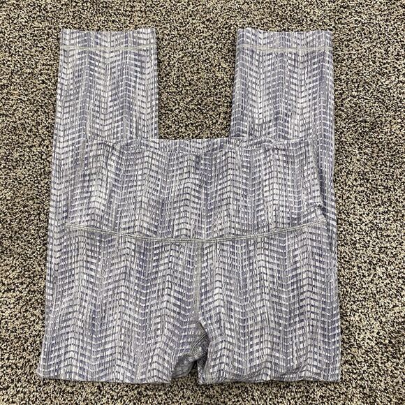 LULULEMON 6 Wunder Under Gray Cropped 22” Running Capris Luon Arrow Battleship - Picture 13 of 16